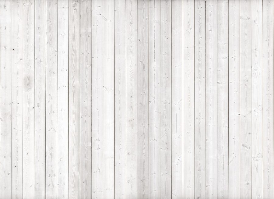 Wood Fence Painted White