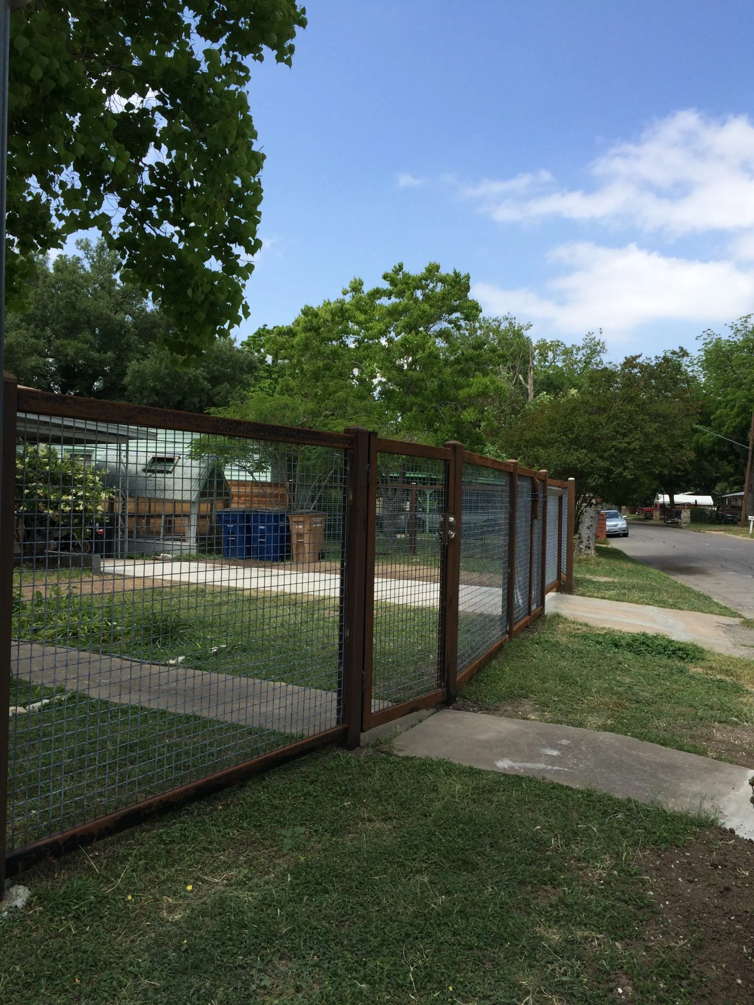 Custom fence built by B.C. Fence Austin in the Austin area