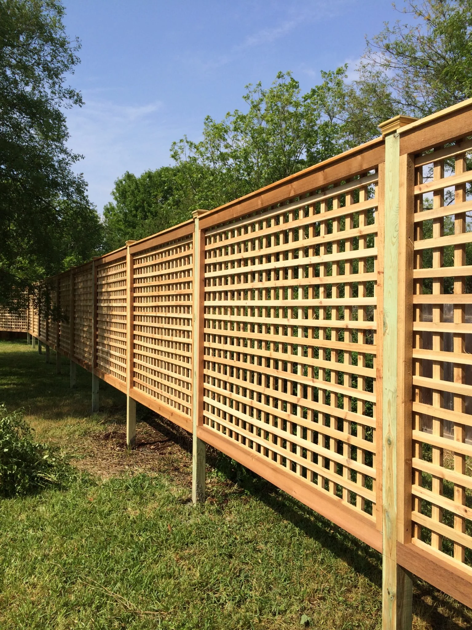 Custom fence built to specification by B.C. Fence Austin in the Austin, TX area