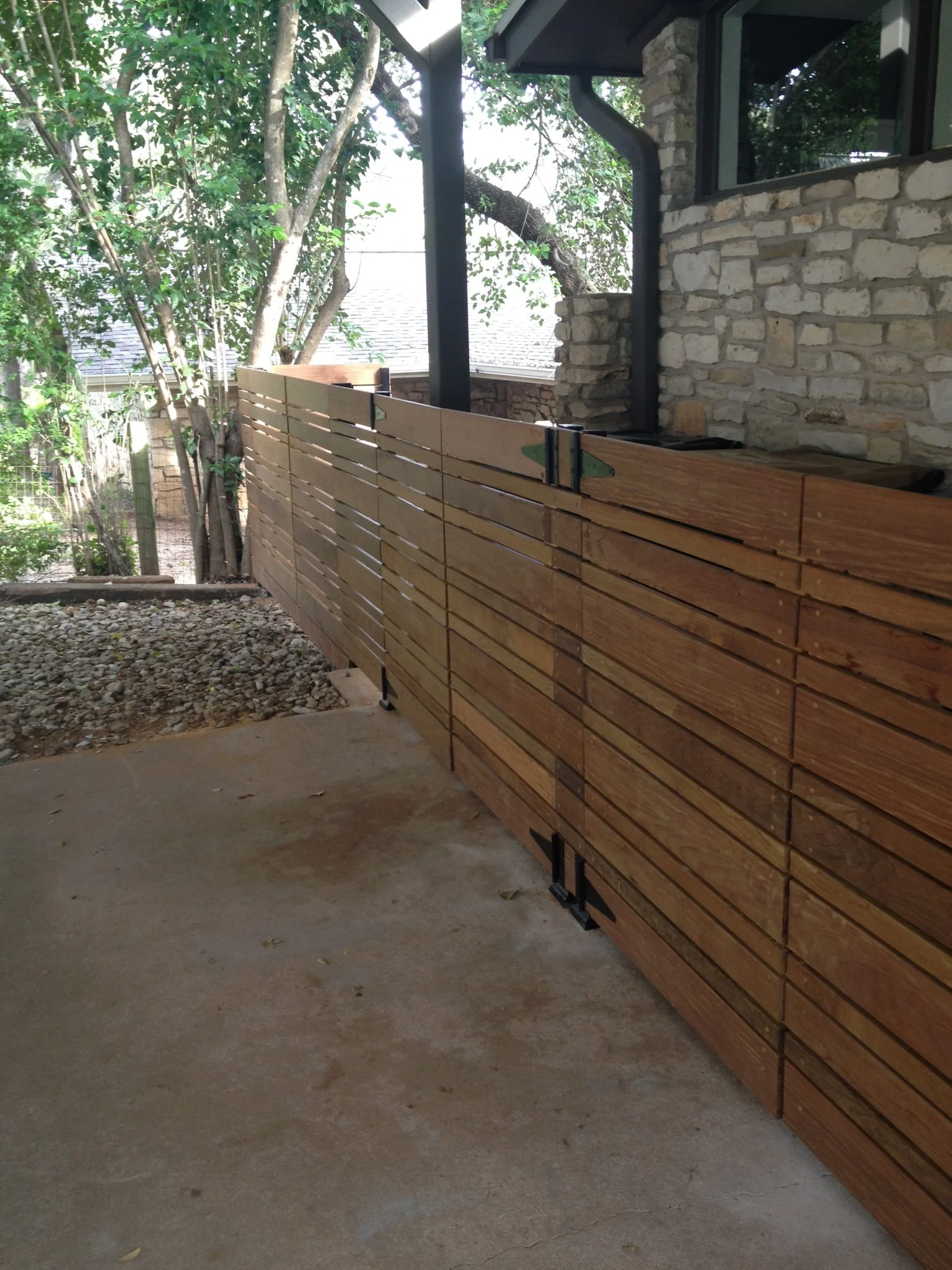Custom fence line completed by B.C. Fence Austin on an Austin-area property
