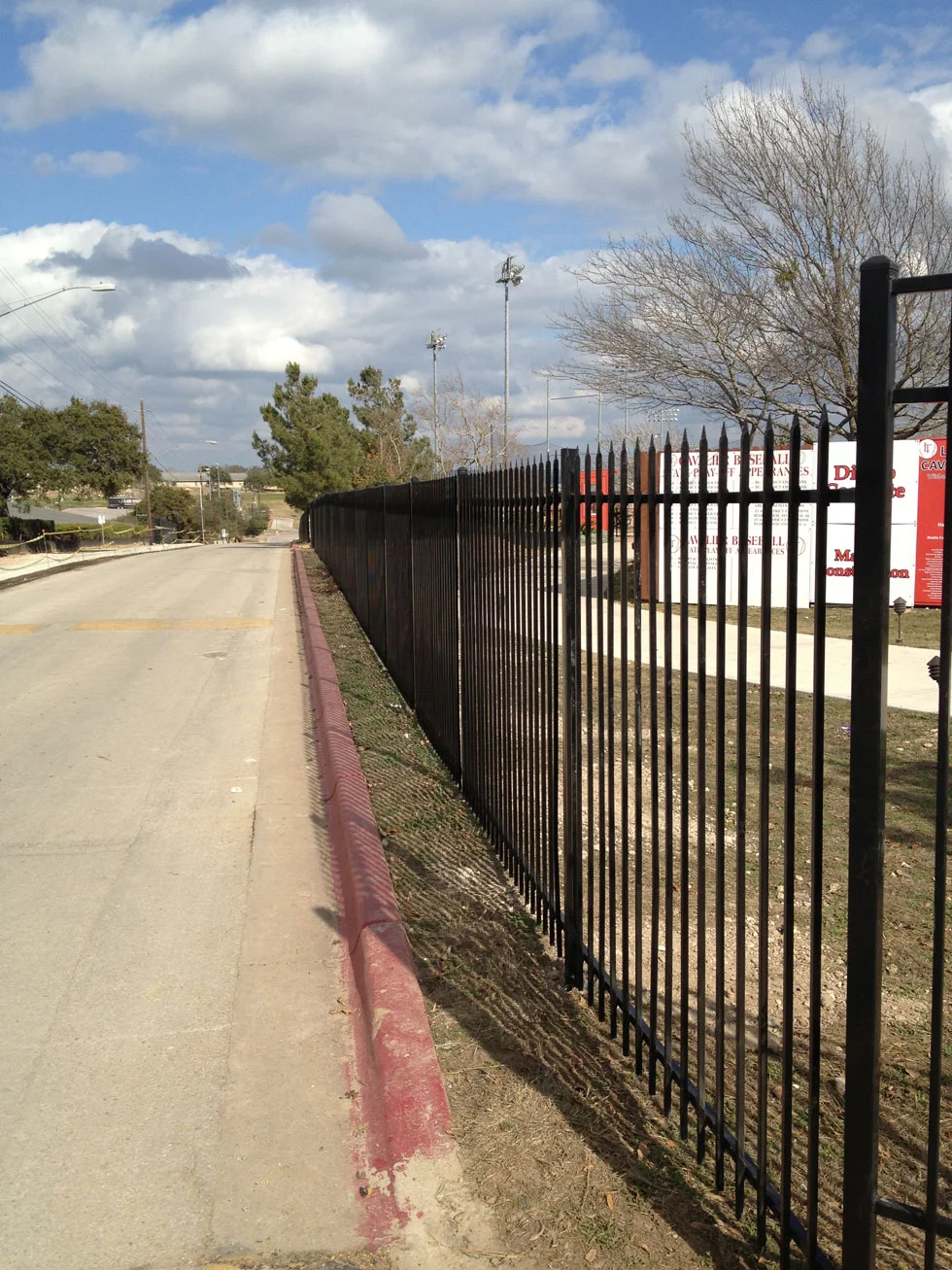 Wrought iron fence installed by B.C. Fence in the Austin area