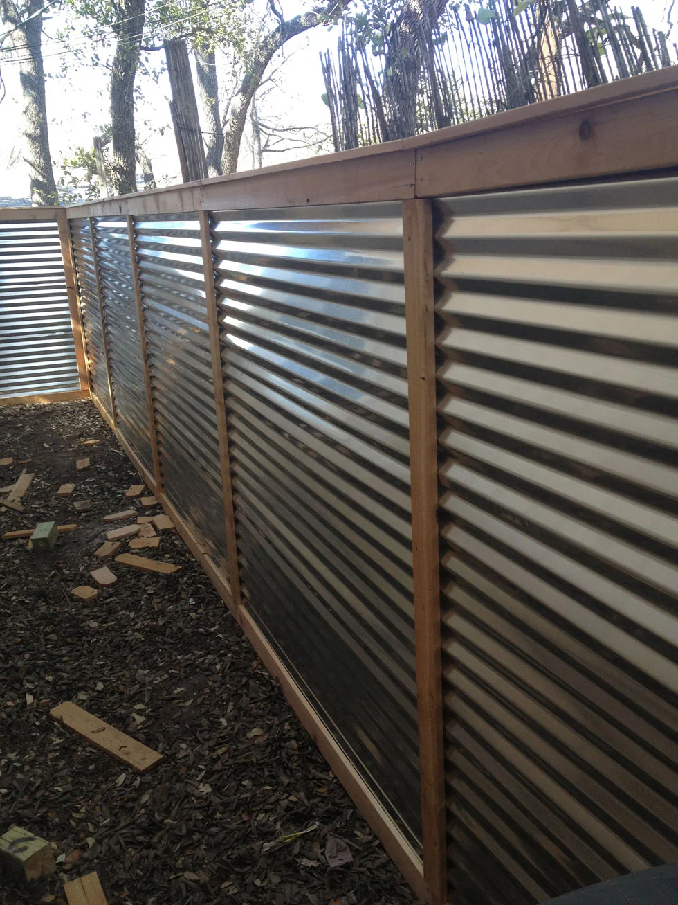 Back yard privacy fence installed by the B.C. Fence Austin crew in Central Texas