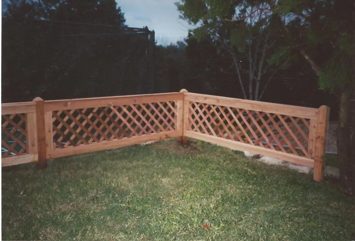Cedar wood privacy fence built by B.C. Fence in the Austin area