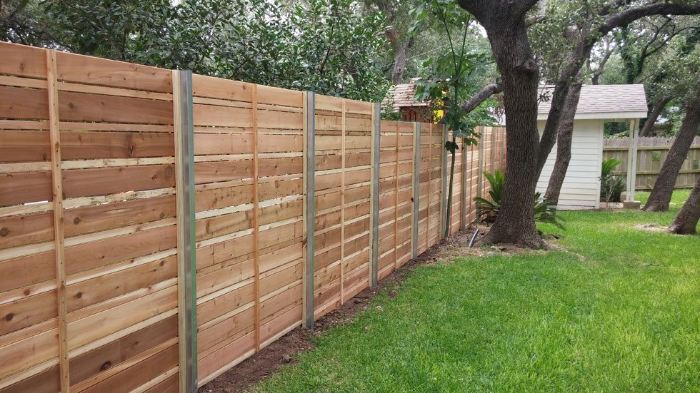 cedar wood fence
