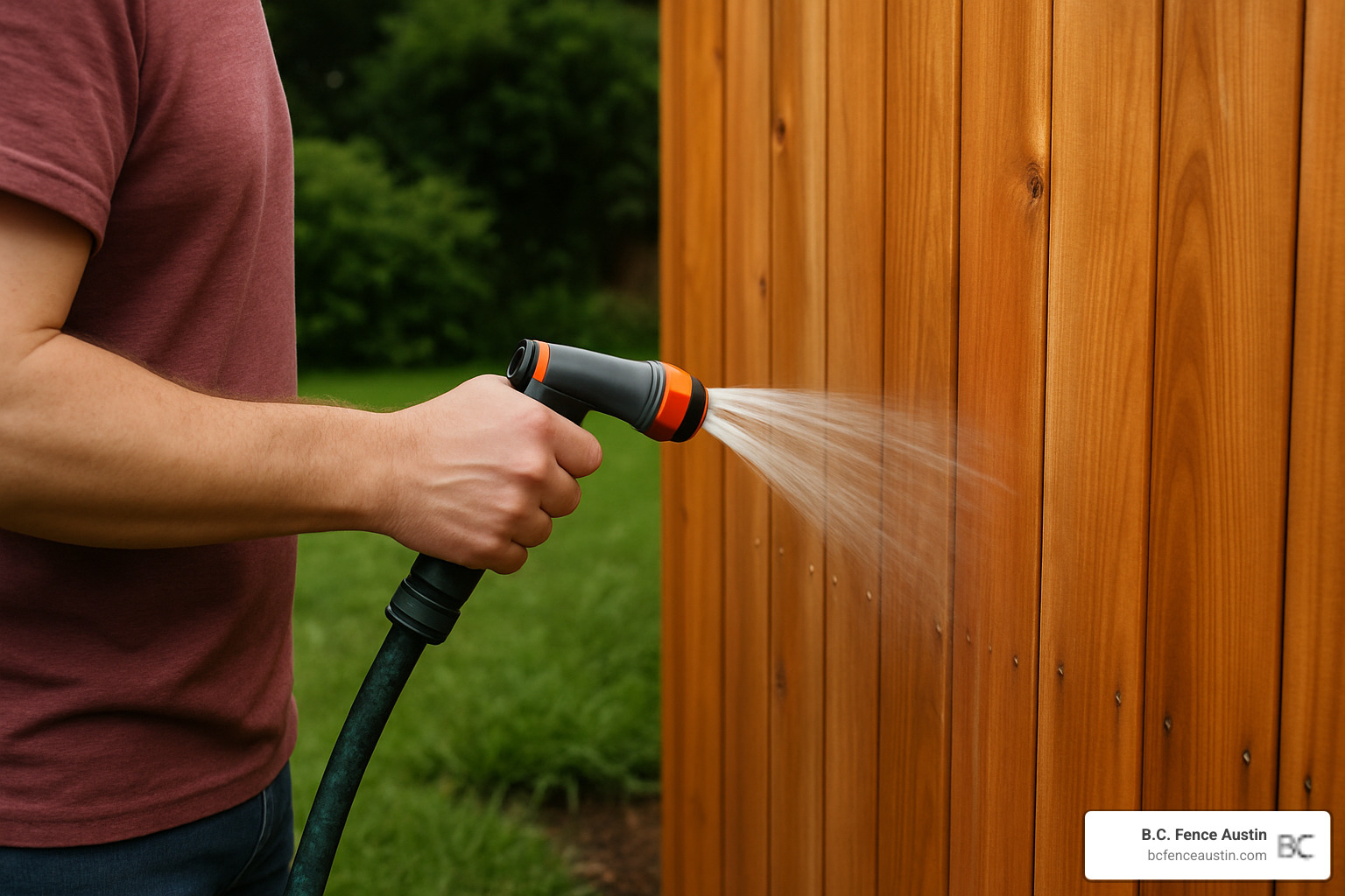 low-pressure hose rinsing cedar fence - cedar fence maintenance low-pressure hose rinsing cedar fence - cedar fence maintenance
