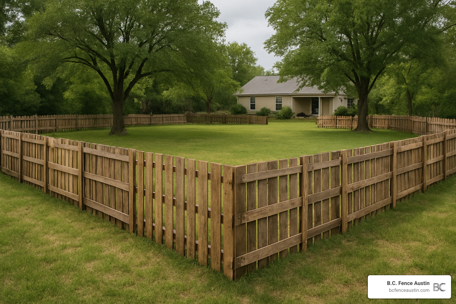 pallet fence perimeter around yard - cheap fence ideas