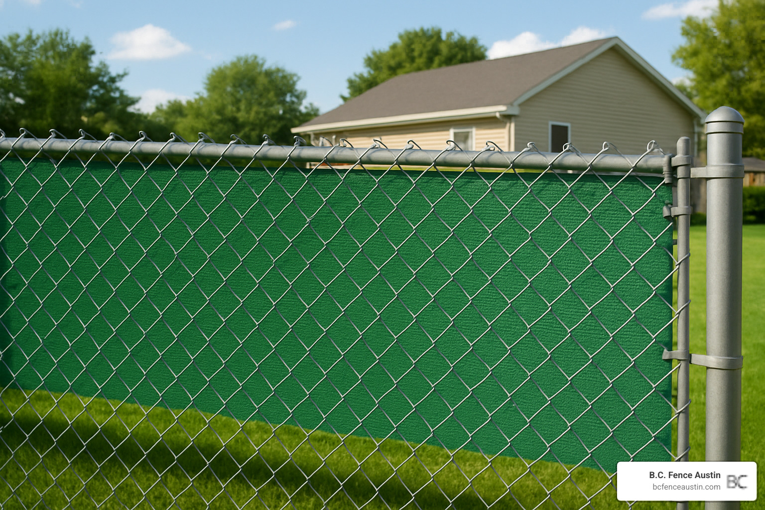 chain link fence with privacy screen - cheap privacy fence