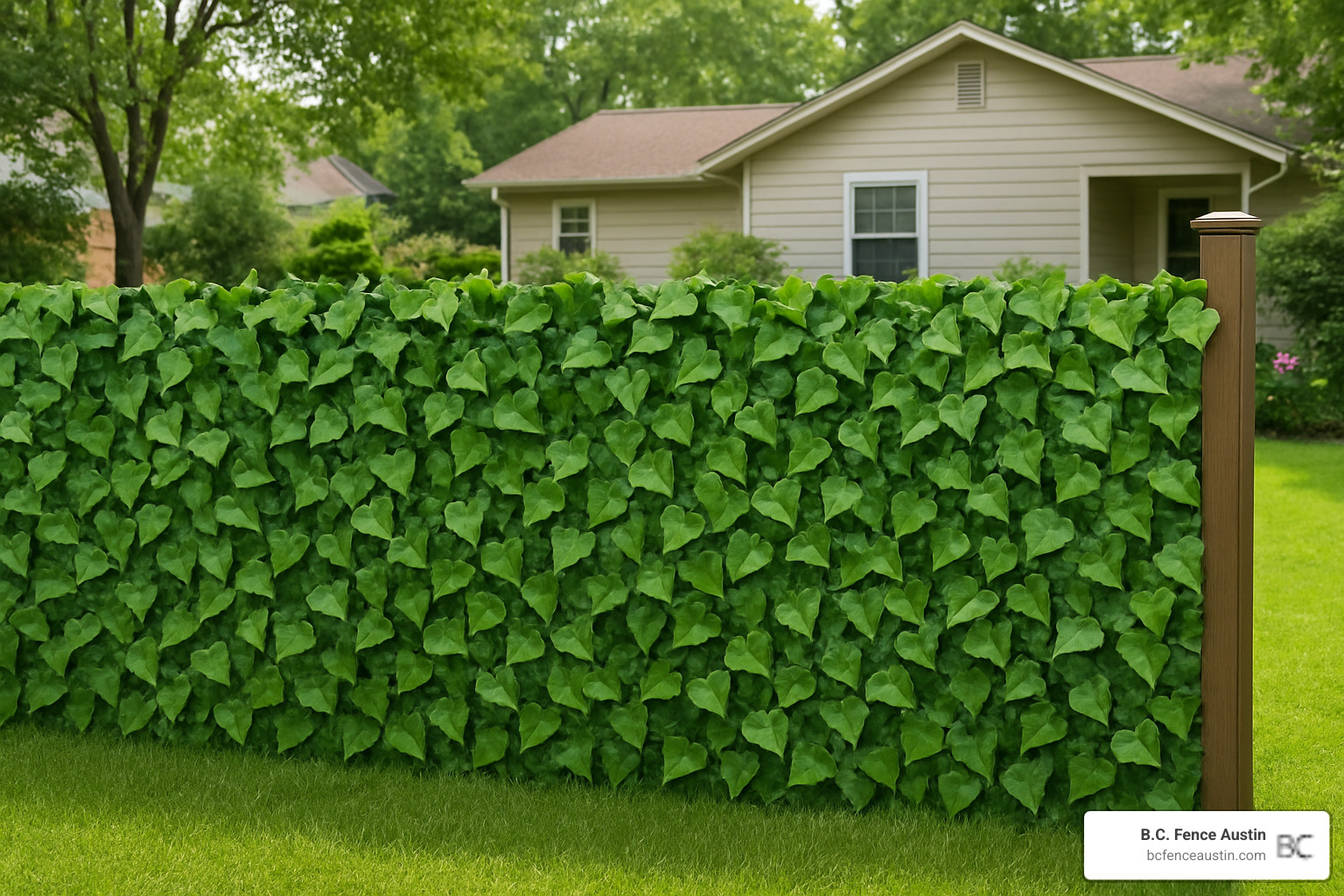 artificial ivy privacy screen fence - cheap privacy fence
