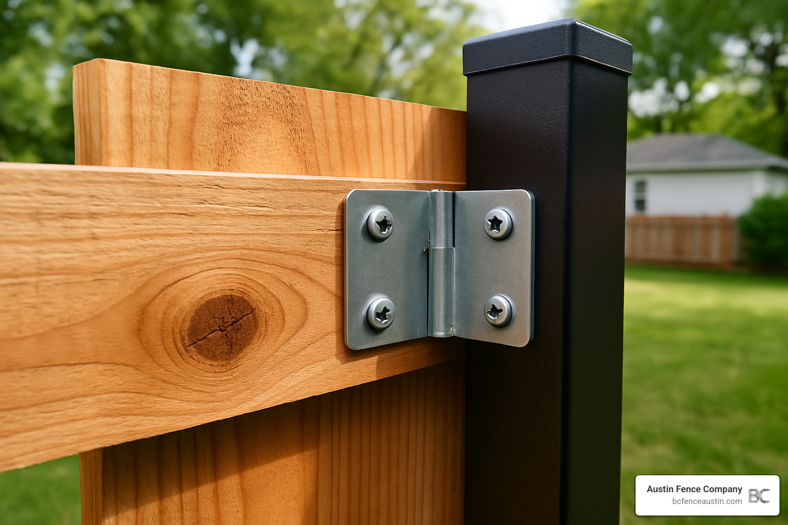 bracket mounting for wood panels to metal posts - fence with wood and metal bracket mounting for wood panels to metal posts - fence with wood and metal