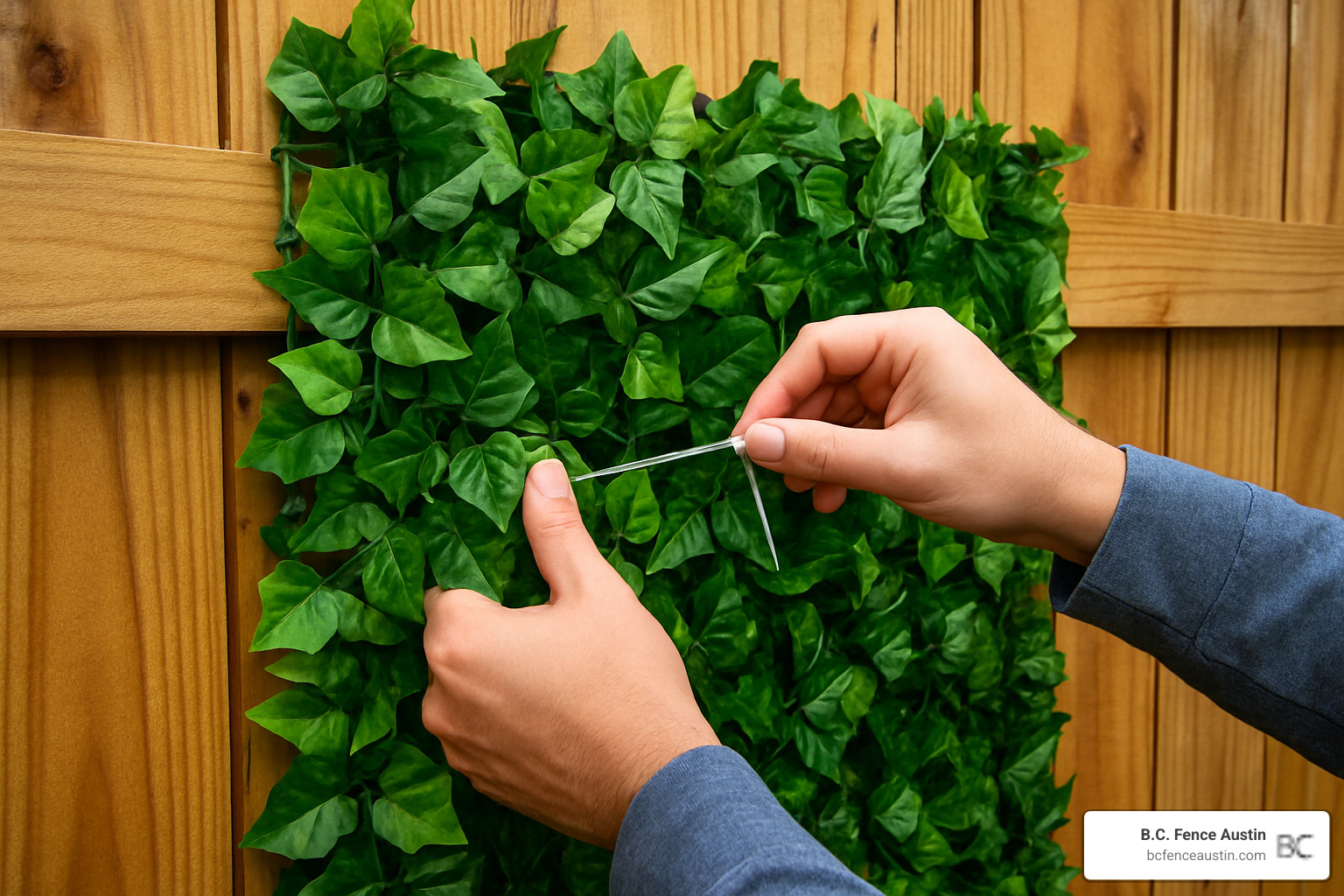 artificial ivy privacy panel installation - most affordable privacy fence options