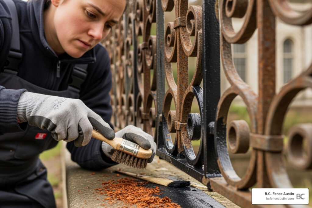 From Rust to Robust: Restoring Your Wrought Iron Fence