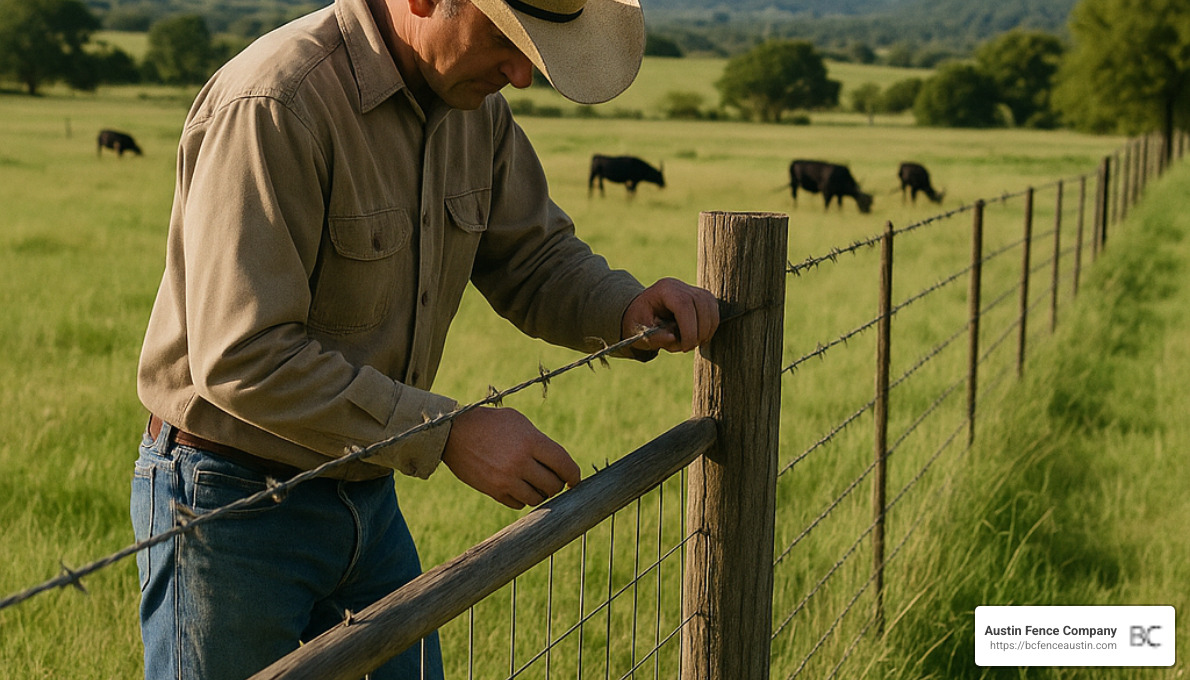 Ranch fence maintenance inspection - ranch fencing options